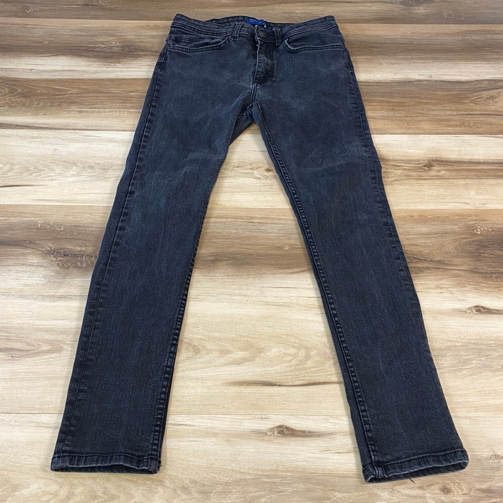 Zara Man Jeans Mens 30 Streetwear Denim Skinny Black  Minimalist Casual